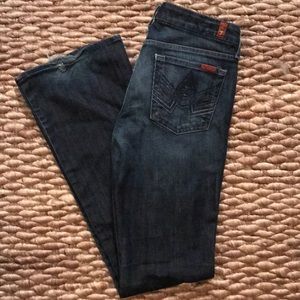 7 for all mankind jeans “a” pocket